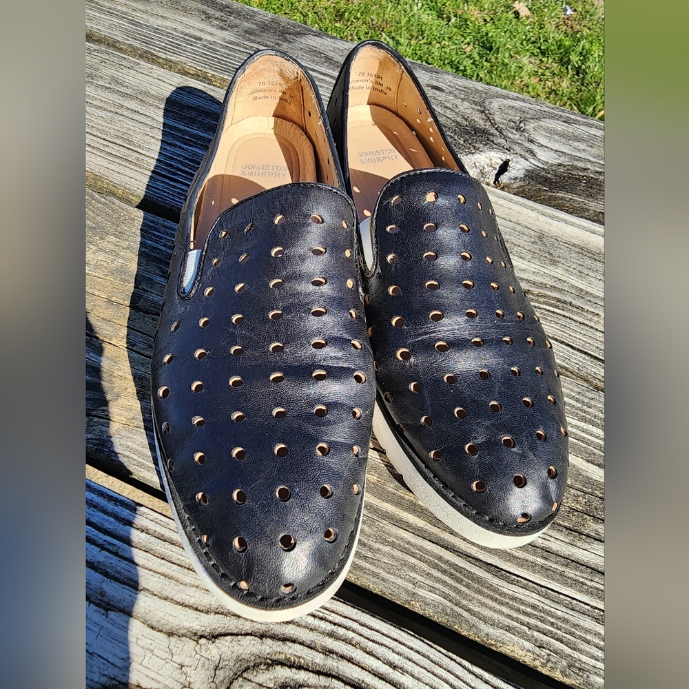 Johnston & Murphy Leather Loafers Size 8